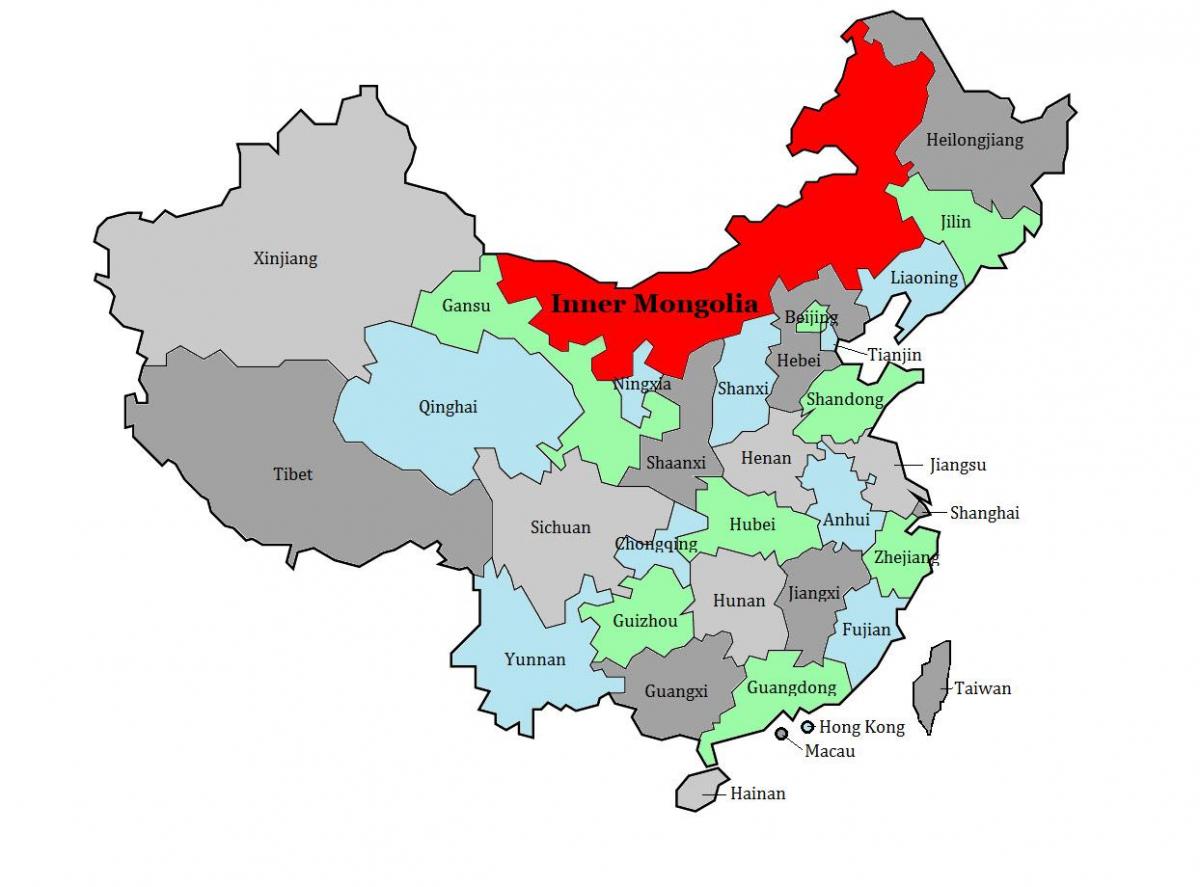 kartta-Mongolian alueella