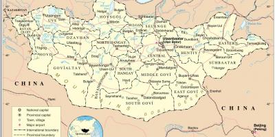 Mongolian maa kartta
