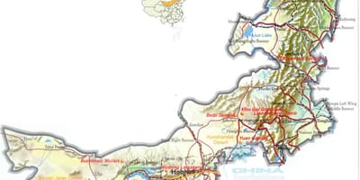 Ulko-Mongolian kartta